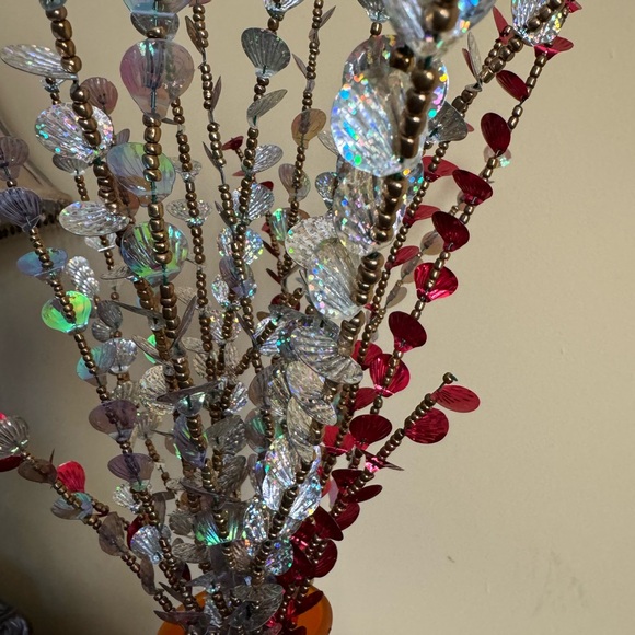 Artificial handmade beaded Flower arrangements for decor - Picture 5 of 5